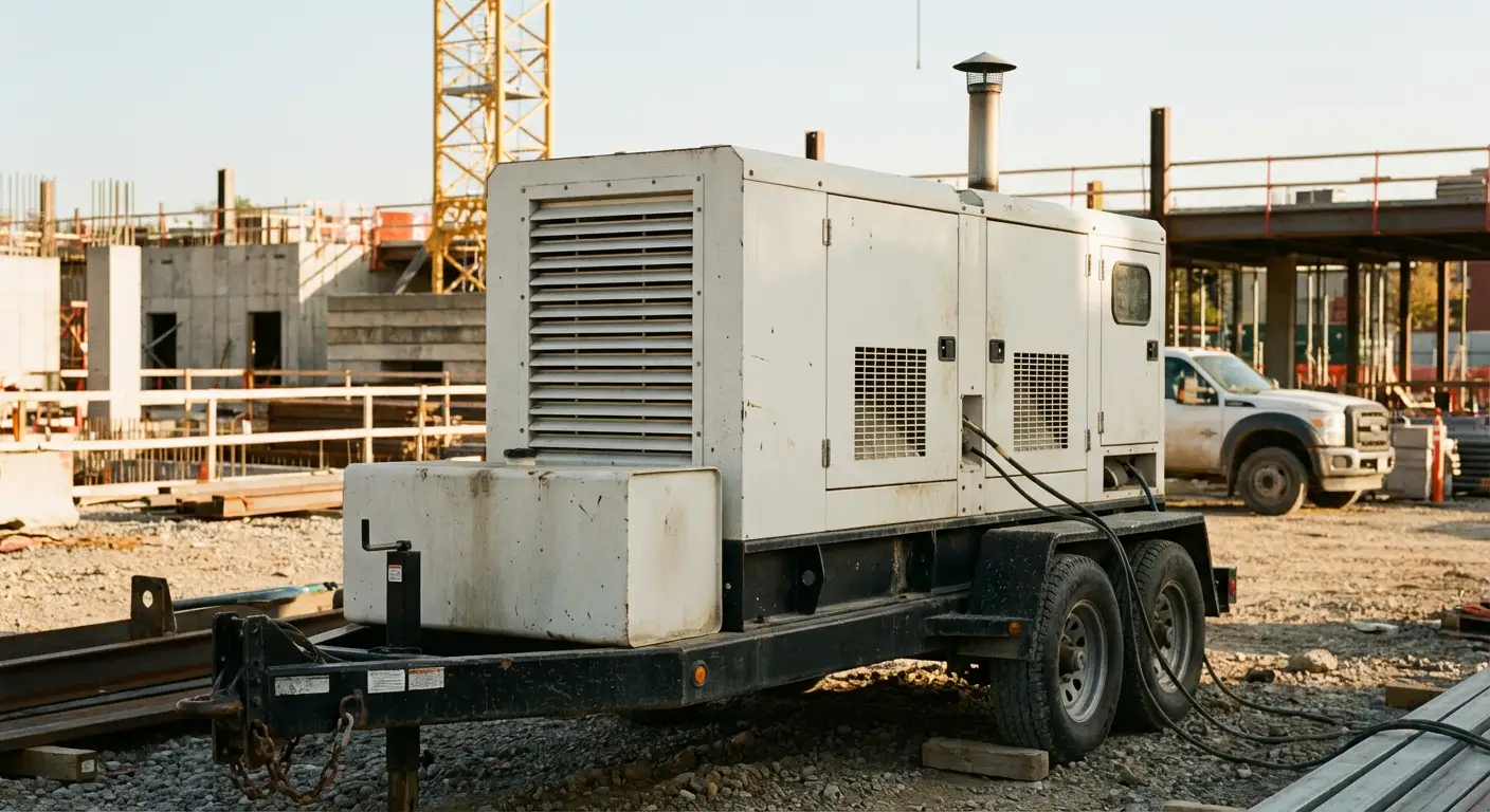 Construction generator rental background in Novi, MI