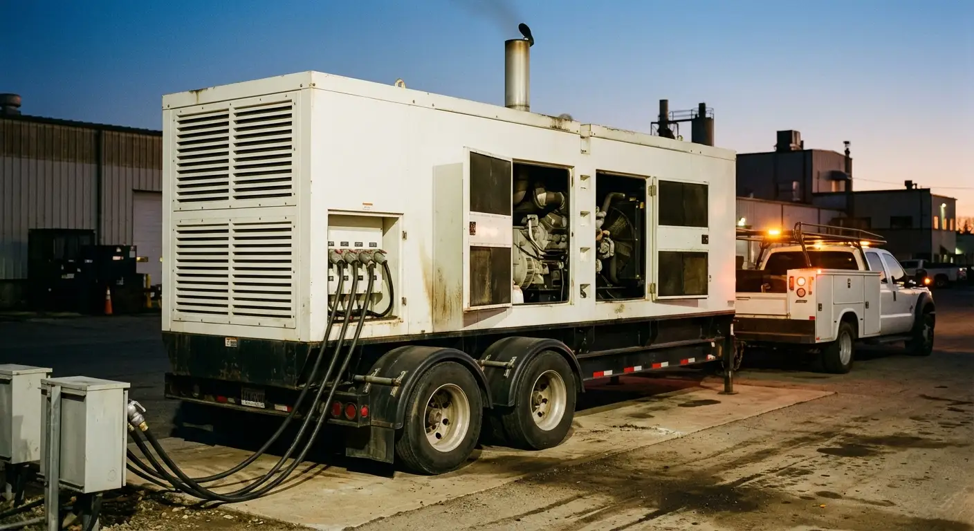 Commercial generator rental background in Novi, MI